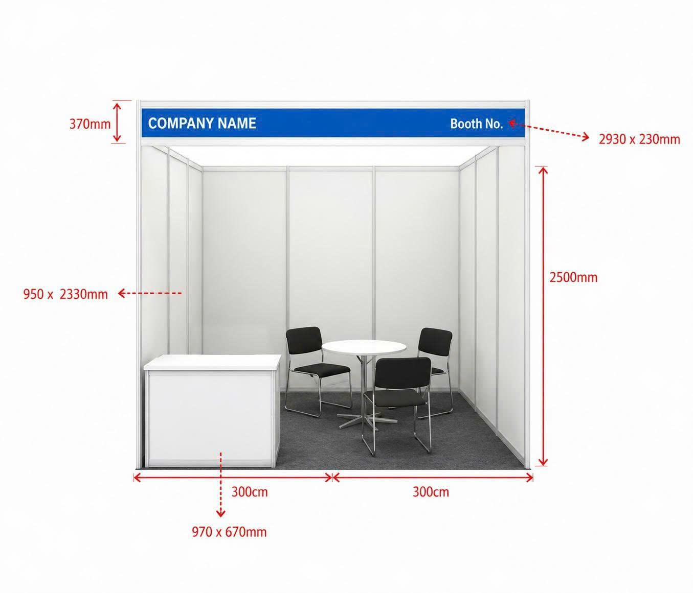 Basic shell scheme booth